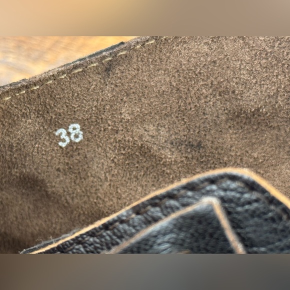 Free People FARRAH Dark Brown Leather / Wood Platform Heels, Women's Size 38 - Picture 10 of 12